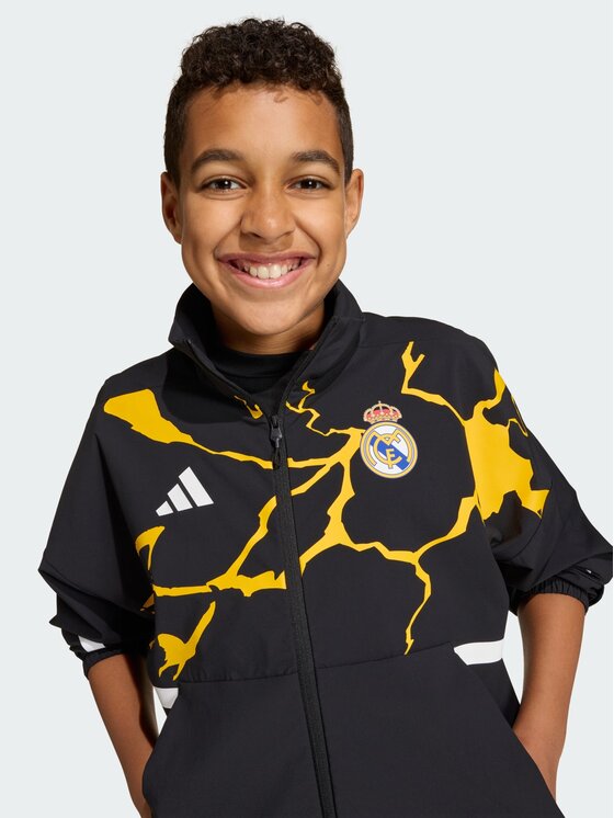 adidas adidas Kurtka wielofunkcyjna Real Madrid Avengers Z.N.E. Anthem Czarny Loose Fit