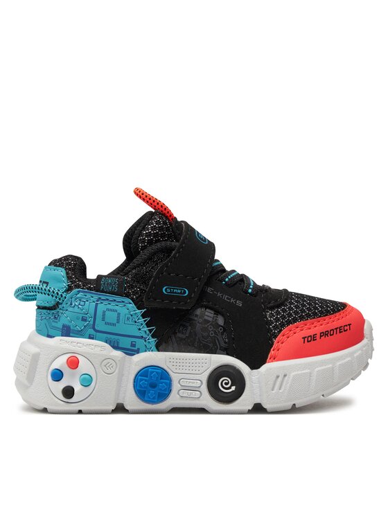 Skechers Snīkeri Lil Gametronix 402262N/BKMT Melns