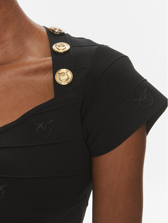 PINKO Pinko Blusa Hoodia 102882 A1LK Nero Slim Fit