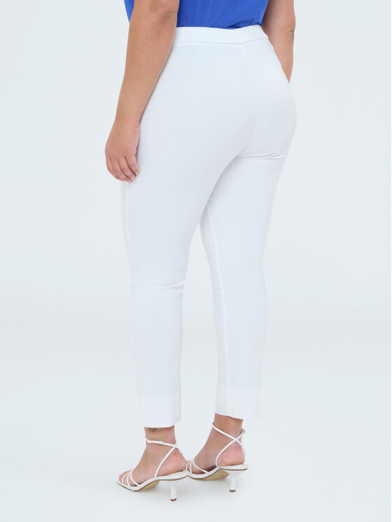 Fiorella Rubino Fiorella Rubino Pantaloni di tessuto P031L102412N011 Bianco Regular Fit