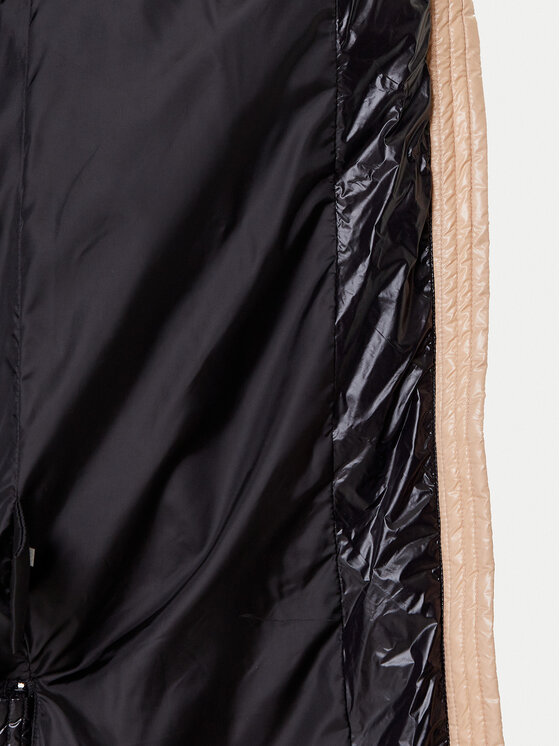 ViCOLO ViCOLO Pūkinė striukė TS0025 Juoda Regular Fit