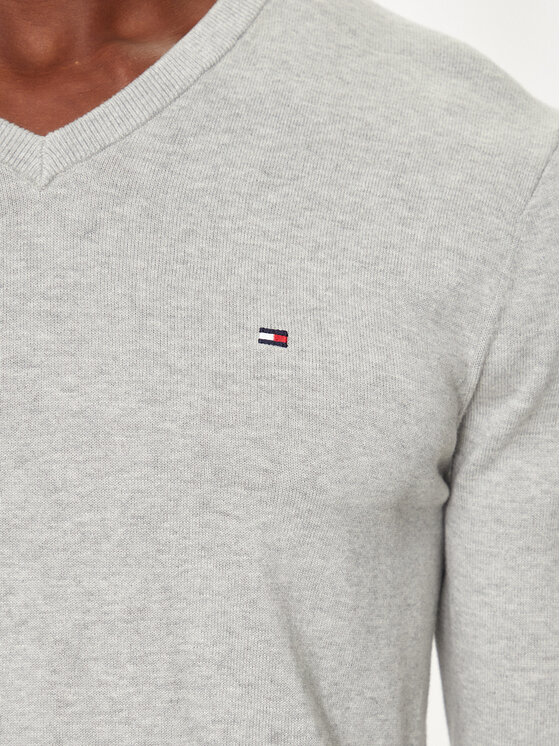 Tommy Hilfiger Tommy Hilfiger Пуловер MW0MW14745 Сив Regular Fit