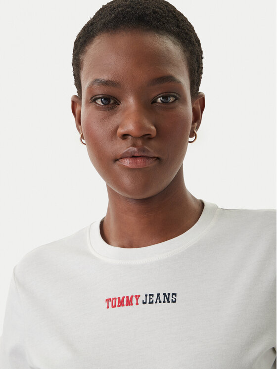 Tommy Jeans Tommy Jeans T-Shirt DW0DW22277 Λευκό Regular Fit