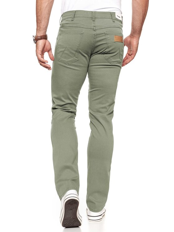 Wrangler Wrangler Pantaloni di tessuto GREENSBORO Verde Straight Fit