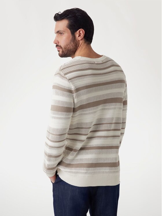 Guess Guess Sweter 173947 Beżowy Classic Fit