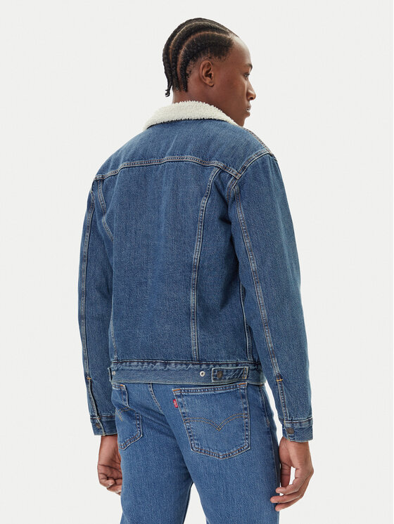 Levi's® Levi's® Jeansová bunda Type III Sherpa 16365-0292 Modrá Regular Fit