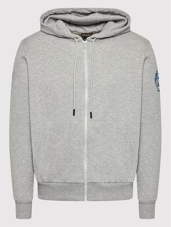 Save The Duck Save The Duck Mikina DF0704M BLEE14 Šedá Regular Fit