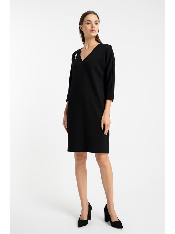 CLICK CLICK Φόρεμα κοκτέιλ 60-6150 Μαύρο Regular Fit