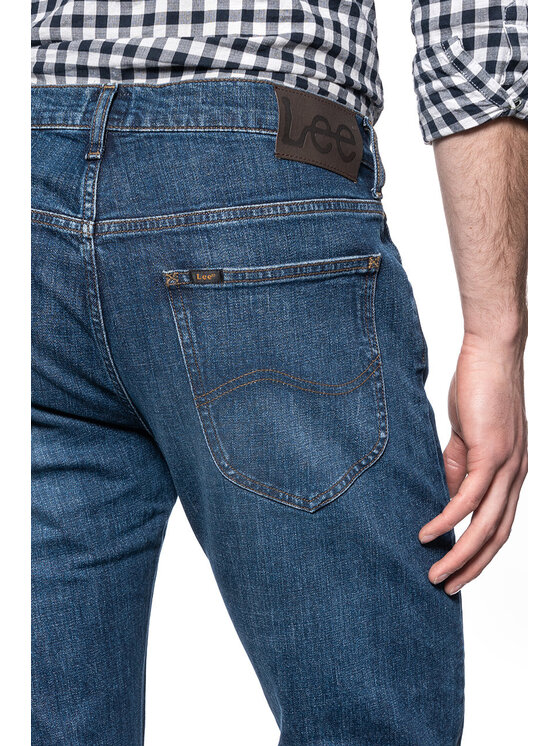 Lee Lee Jeansy L707KNDD Granatowy Regular Fit