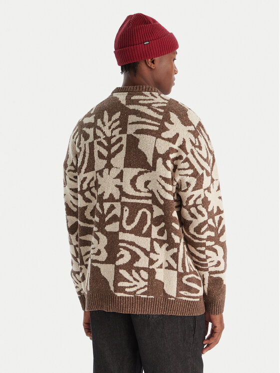 Quiksilver Quiksilver Svetr Hall City EQYSW03329 Hnědá Regular Fit