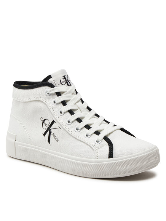 Calvin Klein Jeans Calvin Klein Jeans Сникърси Skater Vulcanized High Cs Ml Mr YW0YW01454 Бял