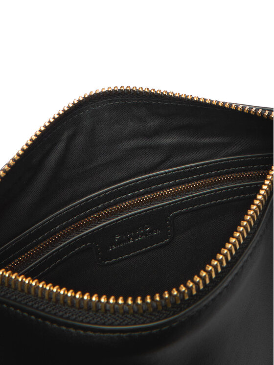 PINKO PINKO Torbica Hobo Zip Around Mini Ai 25-26 PLTT 105332 A0QO Crna