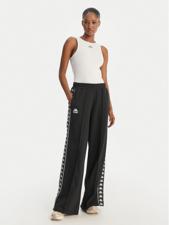 Kappa Kappa Pantaloni trening Banda Malorie 37256WW Negru Regular Fit