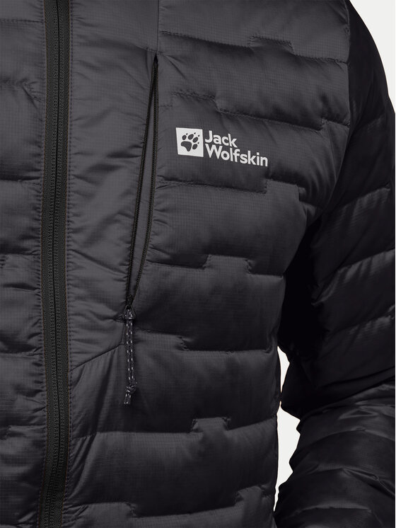 Jack Wolfskin Jack Wolfskin Kurtka puchowa Passamani A61836 Czarny Regular Fit