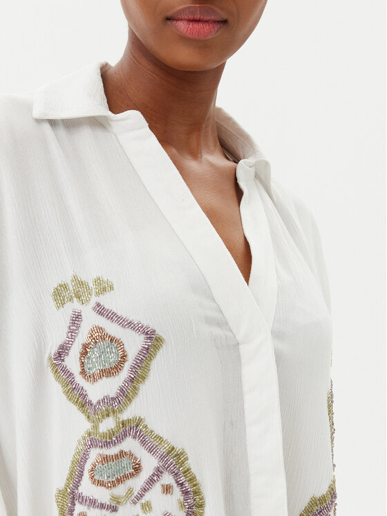 LOLA CASADEMUNT LOLA CASADEMUNT Camicia LS2515008 Bianco Relaxed Fit