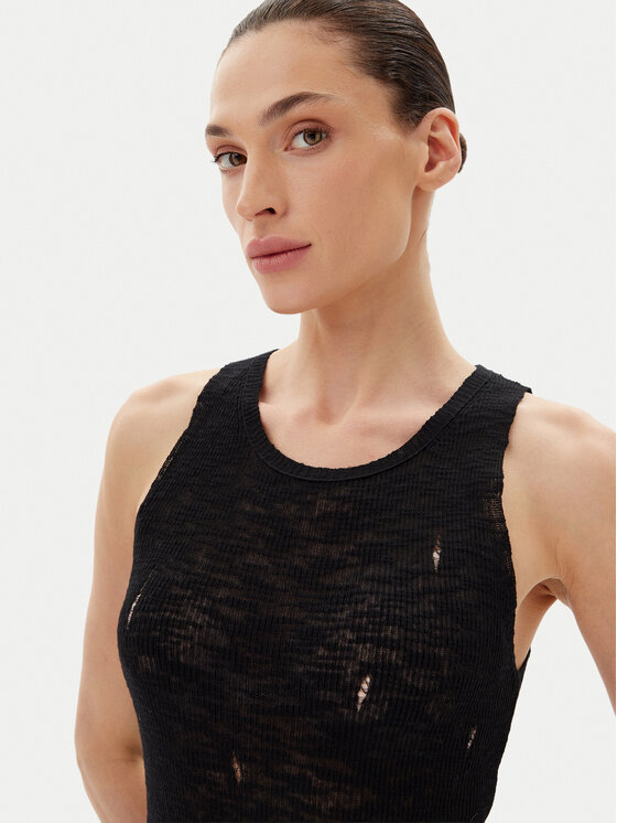 PINKO PINKO Úpletové šaty 105141 A2LP Černá Slim Fit