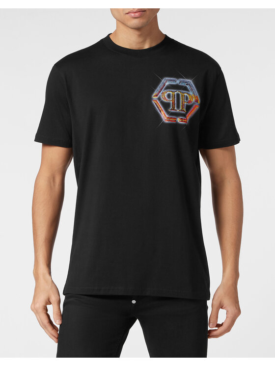 PHILIPP PLEIN PHILIPP PLEIN T-Shirt 9839 Černá Regular Fit
