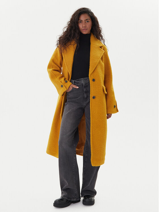 Vero Moda Vero Moda Płaszcz zimowy Anny Jolie 10333555 Żółty Regular Fit