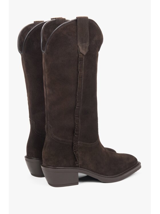 Estro Estro Kovbojské topánky ER00118325 Hnedá