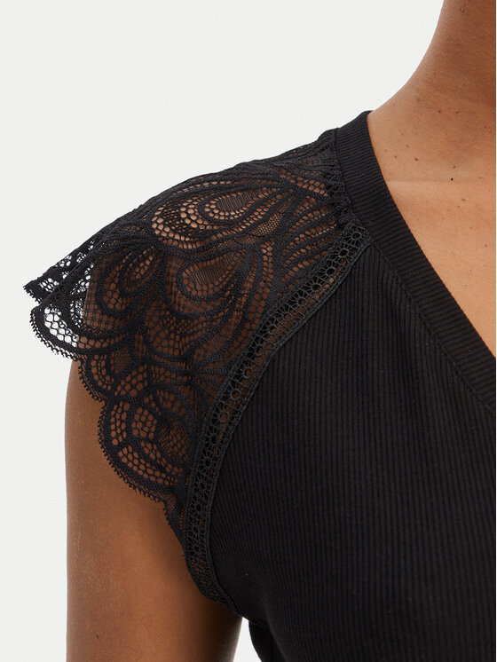 Morgan De Toi Morgan De Toi Canottiera 251-DMEG Nero Shirt Fit