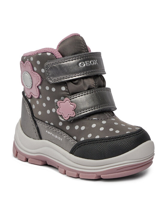 Geox Geox Čizme za snijeg B Flanfil Girl B Abx B363WB 0MNNF C0952 M Siva