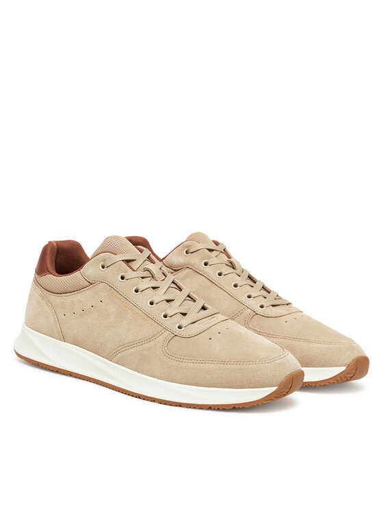 Tommy Hilfiger Tommy Hilfiger Sneakersy Premium Suede Hybrid FM0FM05690 Beżowy