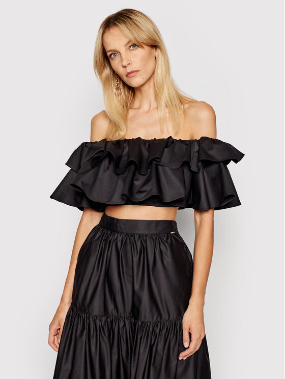 Blusa W1GH0K WDXM0 Nero Regular Fit