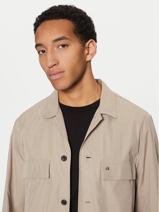 Calvin Klein Calvin Klein Marškiniai K10K113815 Smėlio Regular Fit