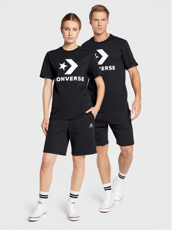 Converse Converse T-Shirt Unisex Star Chevron 10024067-A01 Czarny Regular Fit