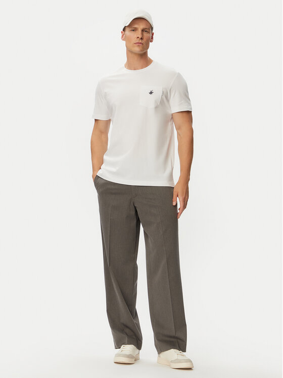 Beverly Hills Polo Club Beverly Hills Polo Club Tricou P-SS26M-TS414000 Alb Regular Fit