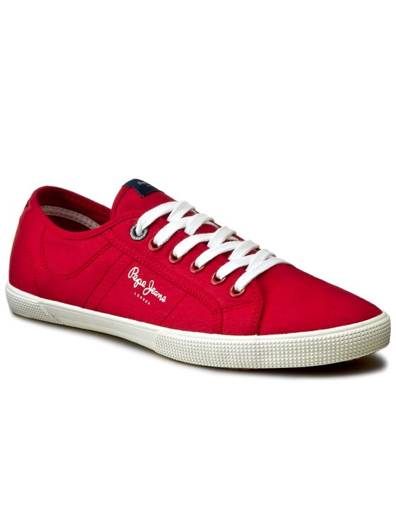 Pepe Jeans Sneakers aus Stoff Aberman 2.1 PMS30352 Rot Modivo
