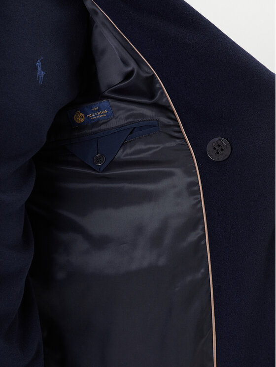 Paul&Shark Paul&Shark Μάλλινο παλτό 15312361 Σκούρο μπλε Regular Fit