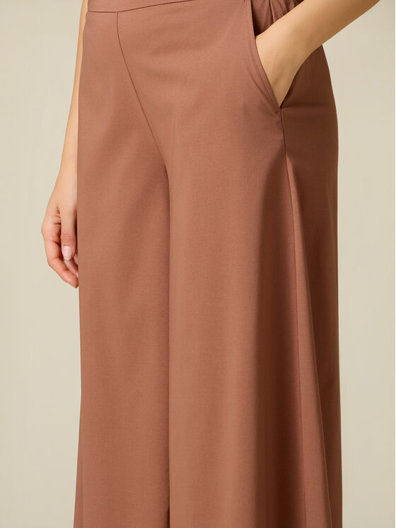 Oltre Oltre Spodnie materiałowe P703J002585N022 Brązowy Baggy Fit