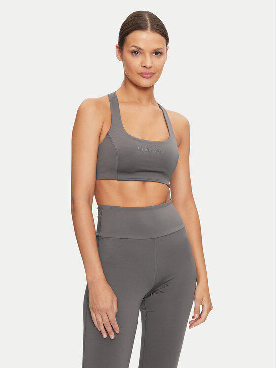 Calvin Klein Calvin Klein Podprsenkový top Support 00GWF4K171 Šedá