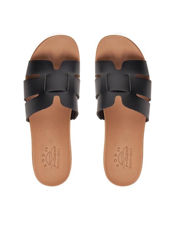Skechers Skechers Klapki BOBS Desert Kiss Low-Peak Look 114707/BLK Czarny