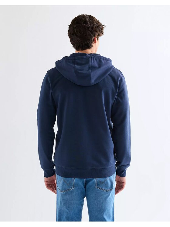 Wrangler Wrangler Bluza GRAPHIC ZIP HOODIE Niebieski Regular Fit