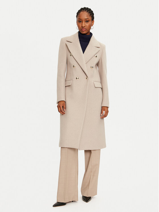 Maryley Cappotto di transizione 24IB810/15CA Beige Regular Fit, taglia : S