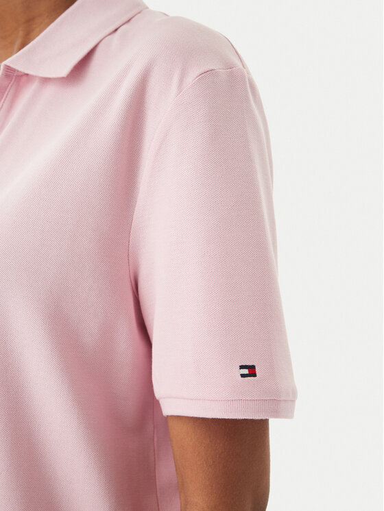 Tommy Hilfiger Tommy Hilfiger Polo WW0WW48720 Gaiši rozā Relaxed Fit