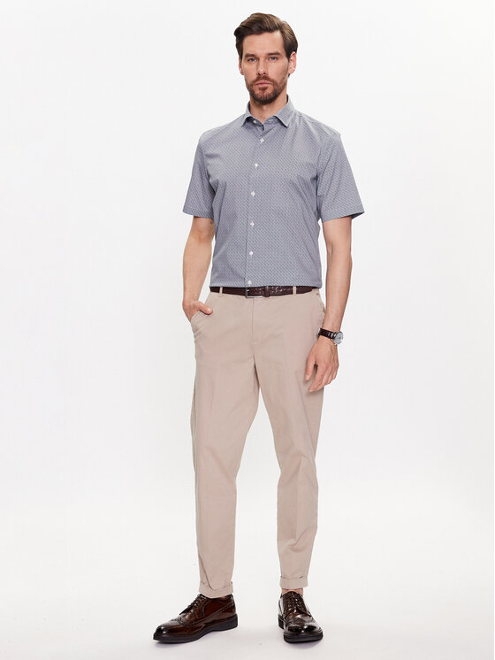 Pierre Cardin Pierre Cardin Marškiniai 15401/000/0104 Pilka Tailored Fit
