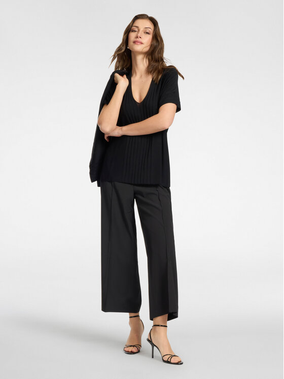 Elena Mirò Elena Mirò T-shirt M598Z000739N033 Nero Slim Fit