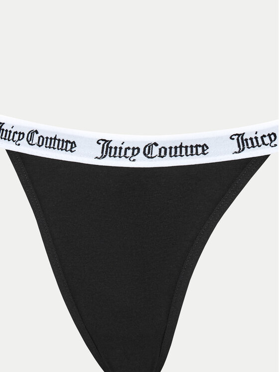 Juicy Couture Juicy Couture Set od 3 para klasičnih gaćica Diddy JCLBR224572 Crna
