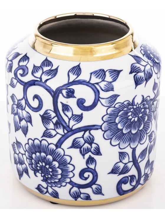 MIAhome MIAhome Pojemnik Amfora ceramiczny 24x14 cm CONTESSA - IV Biały