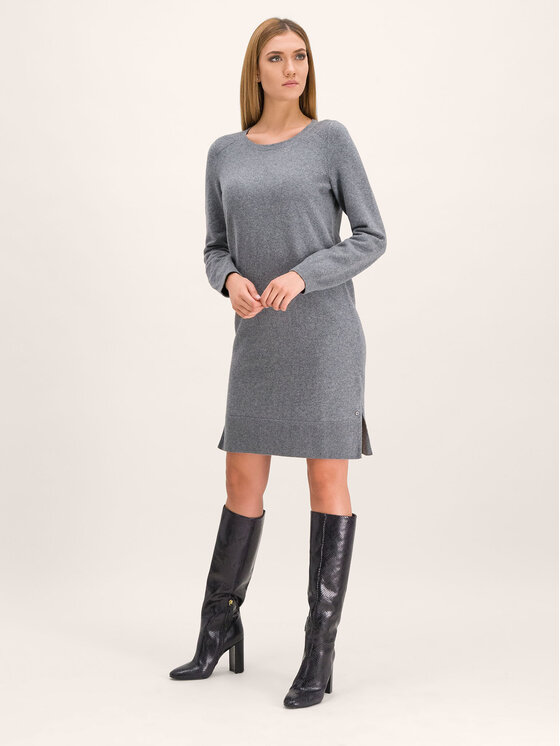 Marc O'Polo Marc O'Polo Плетена рокля 909 6266 67121 Сив Regular Fit