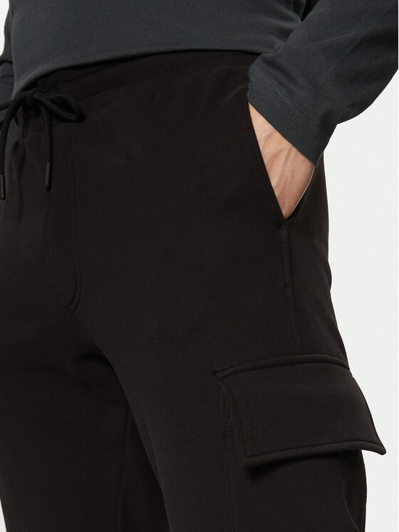 Calvin Klein Jeans Calvin Klein Jeans Melegítő alsó J30J326762 Fekete Regular Fit