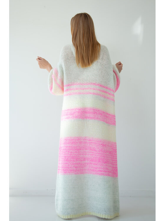 Fobya Fobya Kardigan F2040 Zielony Loose Fit