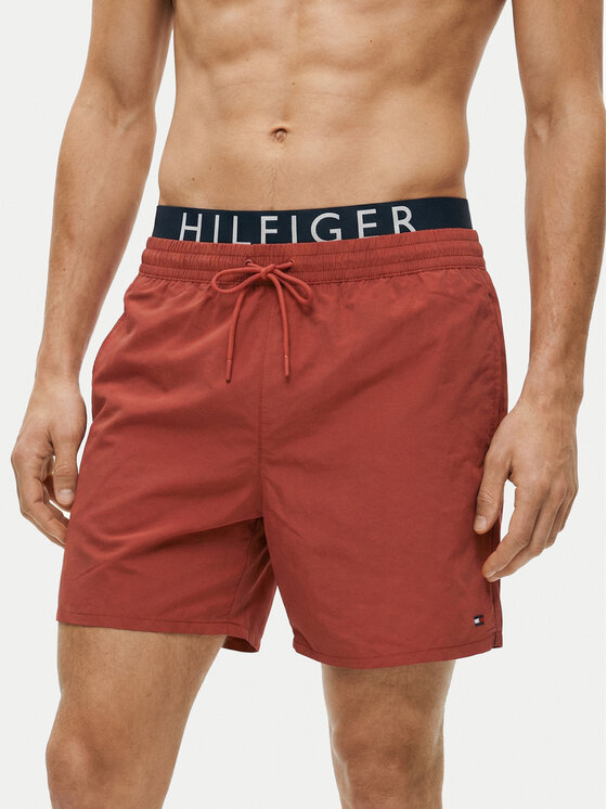 Tommy Hilfiger Tommy Hilfiger Плувни шорти UM0UM03749 Червен Regular Fit