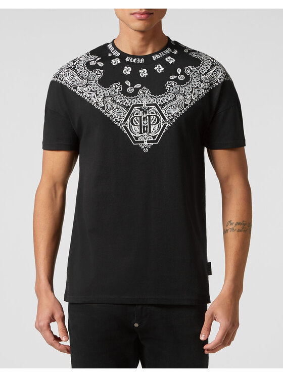 PHILIPP PLEIN PHILIPP PLEIN Tričko 22833 Čierna Regular Fit