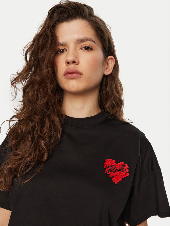 KARL LAGERFELD KARL LAGERFELD T-Shirt A1W17074 Černá Regular Fit
