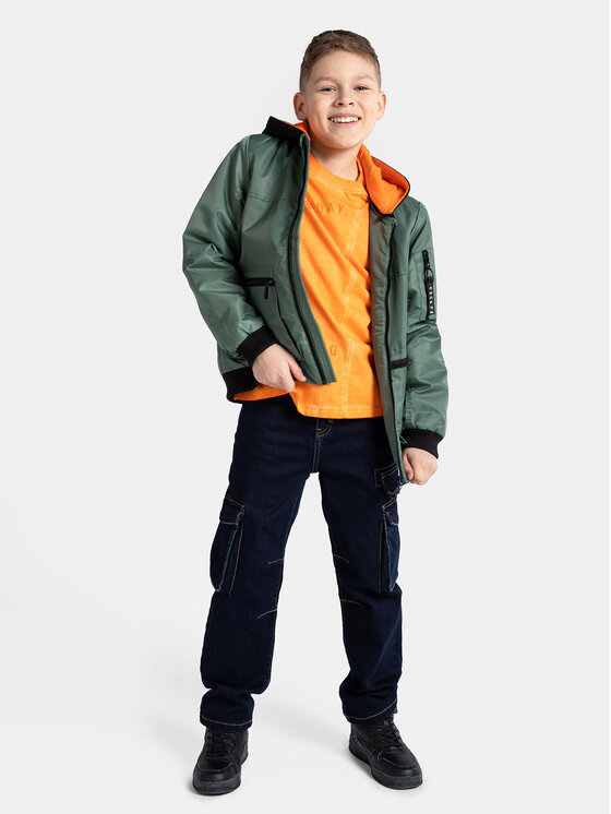 Coccodrillo Coccodrillo Übergangsjacke WC4152705OBK Grün Regular Fit