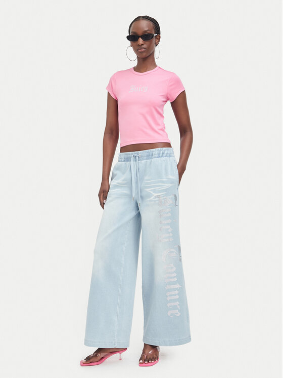 Juicy Couture Juicy Couture Футболка JCWCT226326 Рожевий Slim Fit